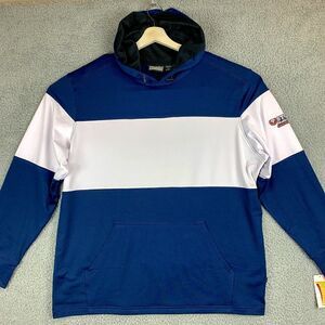 Pennant Hoodie Sweatshirt‎ Mens Extra Large Blue White Grand Forks Devils Lake